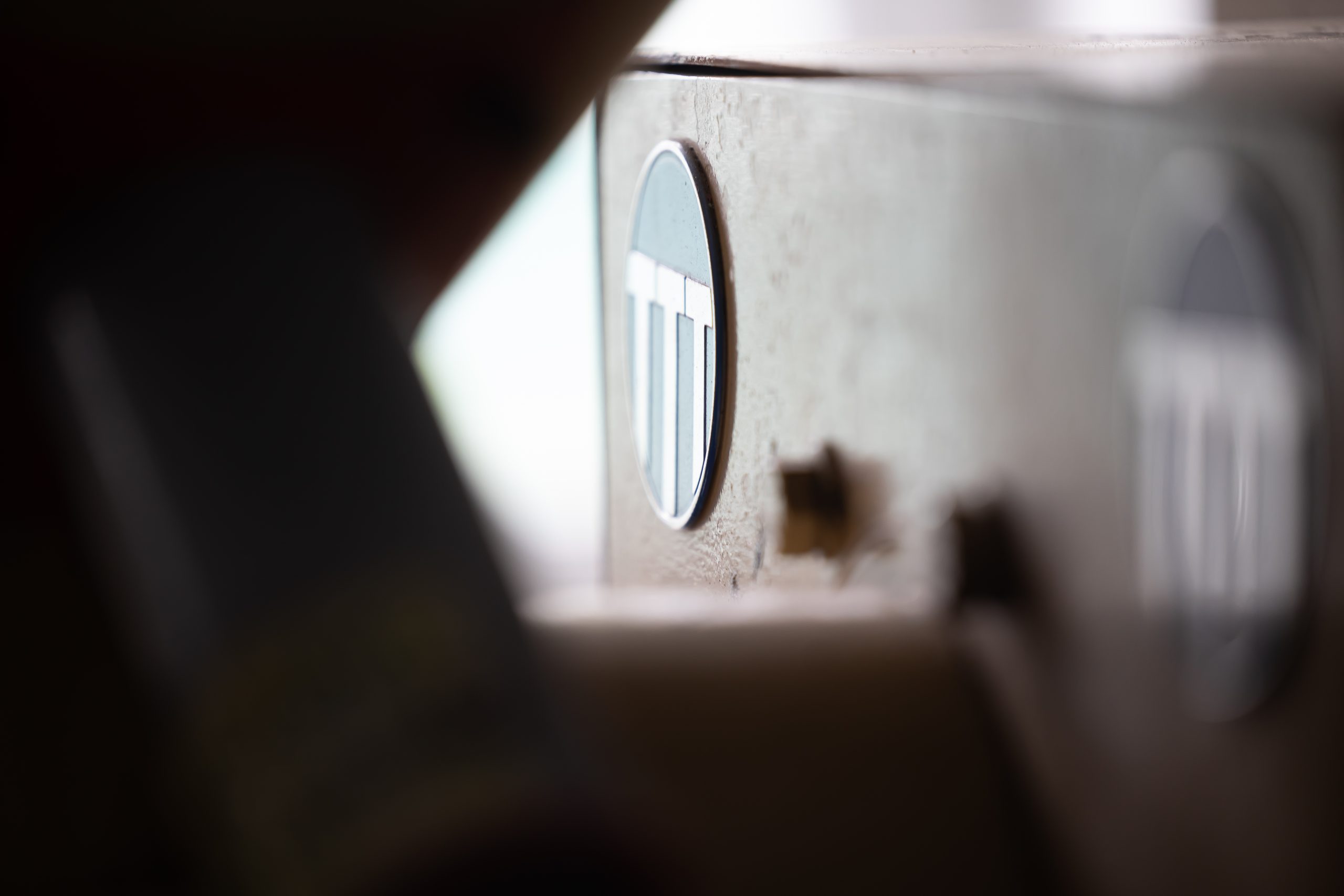 A detail of our TTT record press.